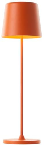 Brilliant Kaami Lampe de table d'extérieur LED 37 cm Orange mat Métal/Bois Orange 2 W LED intégrée