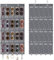 Enbagold Sonnenbrillen Organizer Sonnenbrille Aufbewahrung 20 Slots, Brillenhalter Wand Hänge Sonnenbrillenhalter Staubdichter Filz Sonnenbrille Lagerung mit 2 Häkchen, Brillen Display - Grau