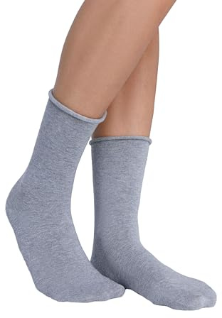 ALBERO NATUR | Socken mit Rollrand | 98% Biobaumwolle (kbA), 2% Elasthan | GOTS zertifiziert