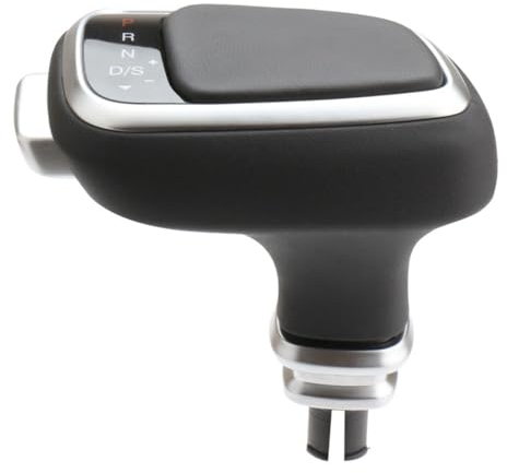 DYYYYYD Schaltknauf Griff Auto Automatik Knopf Schalthebel Leder Kompatibel für Audi, Volkswagen, Skoda Original Auto Frontknopf (Ohne Licht)