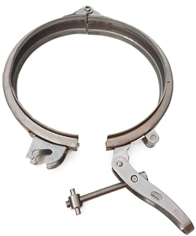 DHVIJA Adjustable Pipe Clamp Hose Clamp Quick Release Pipe Clamp Round Duct Clamp Quick Pipe Clamp Stainless Steel/Galvanized 80-300mm Joyous (Size : Stainless Steel 125mm)