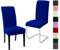 Stuhlhussen 2er Set Stuhlbezüge Moderne Stretch Stuhlhussen Universal Husse Abnehmbare Stuhlbezug Waschbarer Abdeckung Esszimmer Dekoration Spannbezug,für Hotel und Hochzeit Partys(2er Set, Blau)-C