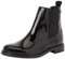 Tommy Hilfiger Damen Chelsea Boots Abrasivato Leather Glänzend, Schwarz (Black), 40