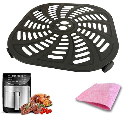 ALJ Air Fryer Tray for 7QT Gourmia GAF798 Air Fryers, Premium Nonstick Air Fryer Grill Pan Crisper Plate Tray Insert Grate Rack Grid Shelf for Gourmia 7QT Air Fryers, Dishwasher Safe