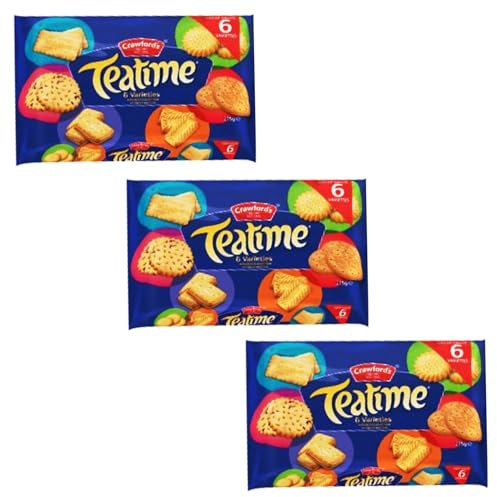 Assorted Traditional British Biscuit Selection Bundle - with a Classic Teatime Variety Pack (Set of 3 x 275g)