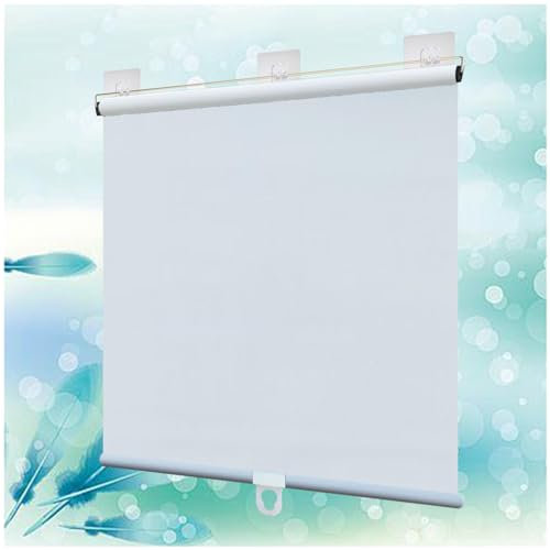 Sunshade Roller Blinds, 99% Sunscreen Blackout Roll Up Blinds, Window Roller Shades, Retractable Blackout Curtains, Temporary Blinds, No Drilling,white-100x100cm/39 * 39in