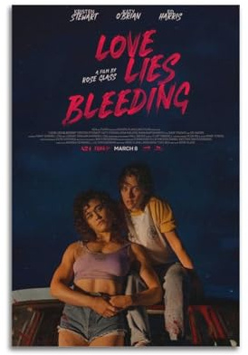 JMKJMJP Filmposter Love Lies Bleeding, TV-Serie, Kunstposter, Druckposter für Hausbau, ästhetische Dekoration, Leinwand, Wandkunst, Schlafzimmerdekoration, 20 x 30 cm, ungerahmt, 35