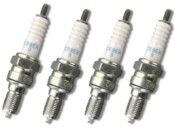 RIDE AND CUSTOM 4x Zündkerze passend für HONDA VT 125 C SHADOW 1999-2008
