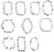 10 Pieces Frame Fondant Cookie Cutter Cookie Cutters Stainless Steel Plaque Cookie Cutter Cookie Cutters for Baking Fondant Pancake Cutters Mold for Making Biscuits, Cakes, Soaps, Jellies, Etc.