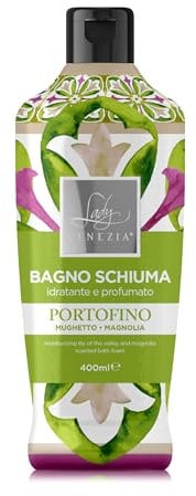 Lady Venezia Badeschaum, feuchtigkeitsspendend und parfümiert, Kollektion Ceramiche, 400 ml (Maiglöckchen und Magnolia)