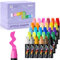 Arrtx Jumbo Poster Markers 30 Colors,15mm Wide Tip Jumbo Acrylic Markers Set,Waterproof and Permanent Paint Pens for Rock Painting,Poster,Ceramics,Fabric and Outdoor Paintings