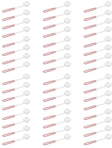 Wzxksoac Cuchara de Colador de ArañA de Acero Inoxidable de 48 Piezas, Colador de Espumadera de Alambre PequeñO para Olla Caliente, Tortellini y Albóndigas