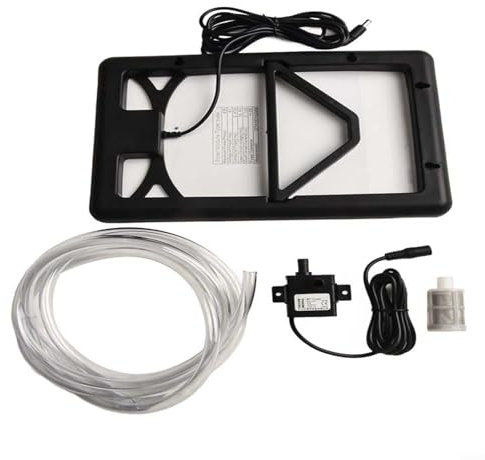 MeevrgR Solar Powered Submersible Water Pump, 12V Deep Well Fish Pond Pump System with Adjustable Panel, 240L/H Flow Rate 1.8-2.5M Lift Distance, Dual Outlet Oxygen Circulation