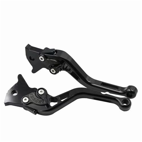 Kupplungshebel Einstellbare Motorrad Bremse Kupplung Hebel Für Aprilia Für RS4 125 Aluminium CNC Vorne Hinten Trommel Bremshebel(Black 147mm)