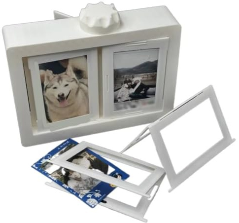 Ayfunkey Rotating Page-Turning 12 Pockets 3D Photocard Holder Protective Easy to Install Photo Album Ornaments