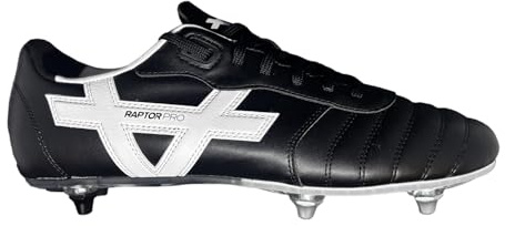 Oxen Raptor Pro 6 Stud Adults Soft Ground Rugby Boots (Black, UK Footwear Size System, Adult, Men, Numeric, Medium, 13)
