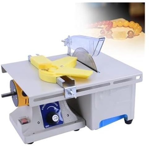 Scie à table lapidaire multifonctionnelle, scie lapidaire, avec conduite d'eau réglable, 0-10 000 tr/min, 750 watts, 110-240 volts, utilisée dans les bijoux et le jade