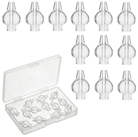 SWYZOR 12 Piezas Adaptador Silicona Jeringa Lavado Nasal Bebe, Puntas Para Jeringuilla, Adaptador Jeringa Lavado Nasal Bebe, Recambios Universales Para Limpiar Fosas Nasales de Niños