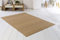 DE-COmmerce Bambusteppich SOLID Nature 75x150 cm, extra breite 50mm gehärtete Stege, Teppich ohne Bordüre, Bambusmatte