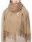 RIIQIICHY Pashmina Schal Damen Winter Braun Schals Tücher Stola Festlich für Abendkleider Damenschal Winterschal Kuschelig