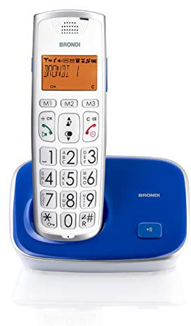Brondi Bravo Gold Telefono Cordless Blu/Viola