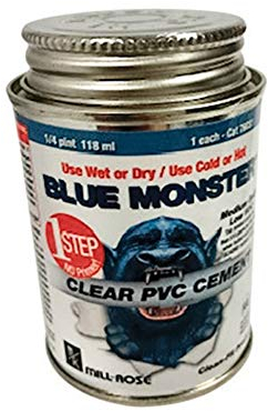 Clear PVC Cement 1/4pt