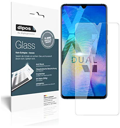 dipos I 2X Protector de Pantalla Compatible con Huawei Mate 20 X 5G Vidrio Flexible Cristal Proteccion 9H
