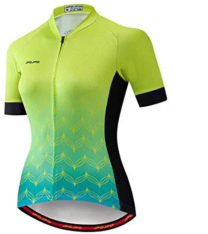 Cycling Jersey Women's Cycling Jersey Zip Mountain Bike Shirts Short Sleeve Road Bike Top