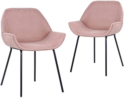 pemora 2-er Set Schalenstuhl Marina im Retro-Design | Moderner Polsterstuhl Restaurantstuhl Bistrostuhl Esszimmerstuhl Gastronomie-Stuhl in beige