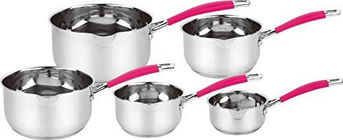 HAUSSMANN heritage -Série de 5 piéces Casserole Professionnel Acier Inoxydable- Tous Feux Dont Induction