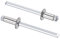 sourcing map Blind Rivets 304 Stainless Steel 4mm Diameter 8mm Grip Length Silver 50pcs
