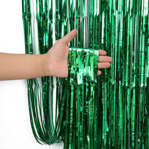 2m/2.5m/3m Foil Door Curtain [3m, Green]