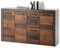 JONES Kommode mit Schubladen in Old Wood Optik, Graphit - Modernes Sideboard mit viel Stauraum für Ihr Wohnzimmer - 152 x 92 x 38 cm (B/H/T)