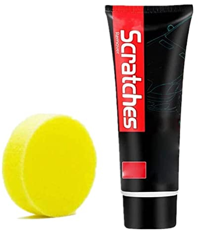 Scratch Free Stove Top Scratch Remover, 100ML Glass Ceramic Stove Top Cleaner, Multipurpose Cooktop Cleaner with Sponge, Scratch Free Stove Top Scratch Remover Polishing Wax for Kitchen Home Tool