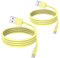 2 Pack Apple iPhone Lightning to USB Cable Cord 2m, Fast Charging Long Cables for iPhone 13/12 & More
