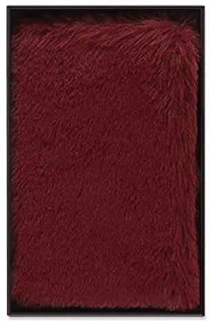 Moleskine - Notizbuch mit Kunstfell, Hardcover und Elastikverschluss, Größe Extra-Small, Farbe Ahornrot