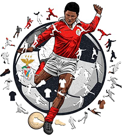 Iconic Puzzles - Eusebio, offizielles Produkt, Holzpuzzles für Erwachsene und Kinder, 100% nachhaltiges Holz, Größe L, 500 Teile