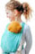 Hoppediz Puppentrage Kinder-Spielzeug für Puppen und Kuscheltiere, Design Grenada creme
