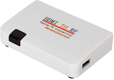 HDMI-zu-HF-Koaxialkabel-Adapter für Fernseher, Unterstützt 480I/480P/576I/576P/720P/720I/1080I/1080P, Analoger TV-Sender