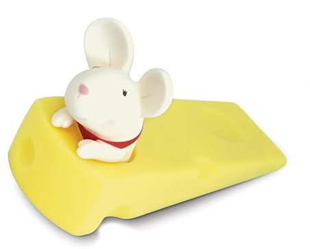 Türstopper aus PVC in Cartoon-Tierform, Stanzfreier Dekorativer Türkeil für das Home Office (Weiße Maus)