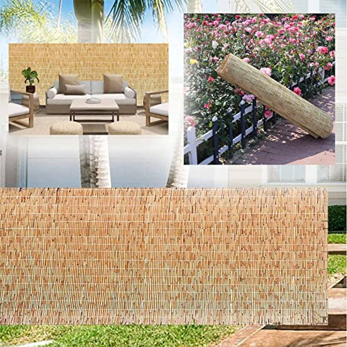 HSPLXYT Brise-vue pour balcon - Clôture en roseau naturel - Brise-vue - Rouleaux de clôture en bambou de 0,5 à 1,3 m de haut - Décoration pour jardin, jardin