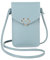 Narunii kleine Handy Umhängetasche Damen,Handy Umhängetasche Damen,Crossbody Handytasche Transparent für Touchscreen (Blau)