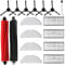 17 accesorios para robot aspirador Roborock S8/S8+ con 2 cepillos principales, 4 toallitas, 4 filtros, 6 cepillos laterales, 1 cepillo de limpieza