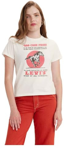 LEVIS Graphic Classic Tee Whites Damen, Cash Prize Egret, XS
