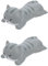 2Er Set Handgelenk Mauspad Handgelenkstütze – Ergonomische Handballenauflage Für Mäuse Und Tastaturen, Graue Katzenform, Ideal Für Büro Und Zuhause