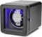 Vlando Automatik Uhrenbeweger 1 Uhr mit Japanischem Leisen Motoren, Quadratische Watch Winder, Uhrendreher mit 4 Rotationsmodi, LED-Licht und Typ-C-Adapter, Luxuriöser Leder mit Litschi-Textur