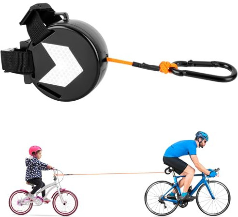 Fahrrad Abschleppseil für Kinder Erwachsene 2M- Sicheres und Einfaches An- und Abkoppeln,passt für alle Lenker, Sattelstütze,geeignet für Woom, Zuglast bis 120 kg,Für Alle Radtypen, MTB Bike, E-Bike