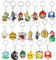 VIDSTW 20 Pezzi Portachiavi Animali per Bambini, Set per Feste di Compleanno, Gadget Ciondoli per Giochi, Baby Shower