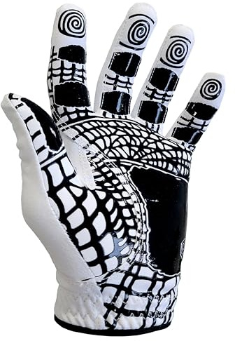 MONKEY GRIP Ultra Silicon Golf Glove Premium Synthetic Nonslip Spider Grip Tacky All Weather Slice Killer No Twist Left Hand (MAN-Large)