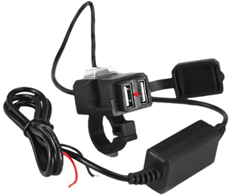 Cargador USB para Motocicleta - Cargador De Teléfono USB Impermeable para Motocicleta | Cargador De Bicicleta USB | Cargador De Teléfono para Scooter Eléctrico | Cargador De Bicicleta De Doble Puerto